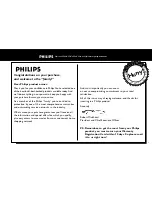 Preview for 3 page of Philips FW930 User Manual