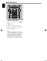 Preview for 14 page of Philips FWC139, MAS139 User Manual