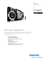 Philips FWC143 Specifications preview