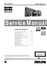 Philips FWC170 Service Manual preview