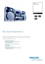 Preview for 1 page of Philips FWC270 Specifications