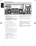 Preview for 12 page of Philips FWC270 User Manual