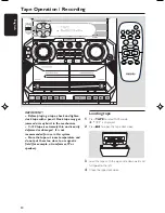 Preview for 20 page of Philips FWC270 User Manual