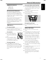 Preview for 7 page of Philips FWC5 User Manual