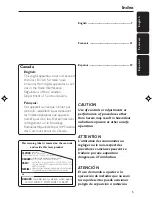 Preview for 5 page of Philips FWC527 User Manual