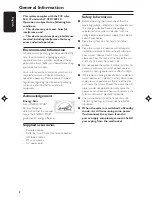 Предварительный просмотр 8 страницы Philips FWC527 User Manual