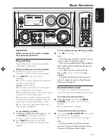 Preview for 13 page of Philips FWC527 User Manual