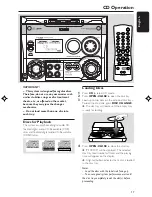 Preview for 17 page of Philips FWC527 User Manual