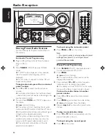 Preview for 20 page of Philips FWC527 User Manual