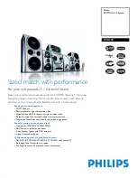 Preview for 1 page of Philips FWD 798 Specifications