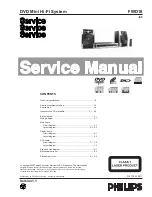 Preview for 1 page of Philips FWD18 Service Manual