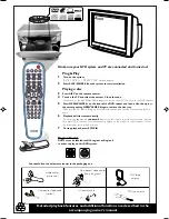 Предварительный просмотр 2 страницы Philips FWD182/79 Quick Use Manual