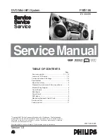 Preview for 1 page of Philips FWD185 Service Manual