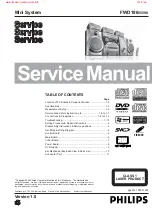 Philips FWD186 Service Manual preview