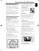 Preview for 9 page of Philips FWD39 User Manual