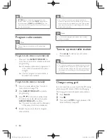 Preview for 20 page of Philips FWD410 User Manual