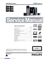 Preview for 1 page of Philips FWD55 Service Manual