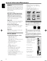 Preview for 8 page of Philips FWD796 User Manual