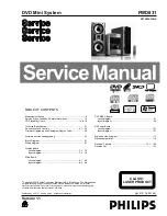 Preview for 1 page of Philips FWD831 Service Manual