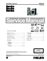 Philips FWD832 Service Manual preview