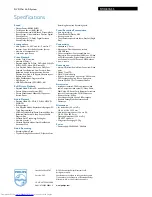 Preview for 3 page of Philips FWD876 Specification Sheet