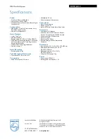 Preview for 3 page of Philips FWM143 Specifications