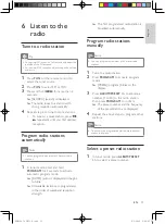 Preview for 14 page of Philips FWM154 User Manual