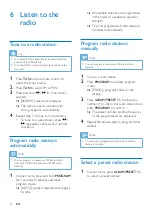 Preview for 11 page of Philips FWM155 User Manual