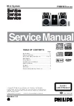 Preview for 1 page of Philips FWM185/12 Service Manual