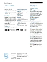 Preview for 2 page of Philips FWM185 Specifications