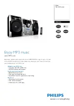 Preview for 1 page of Philips FWM196 Specifications