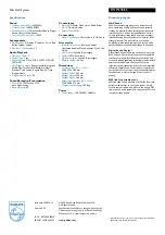 Preview for 2 page of Philips FWM196 Specifications