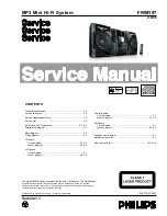 Preview for 1 page of Philips FWM197/12 Service Manual