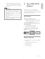 Preview for 4 page of Philips FWM200D/12 User Manual