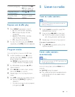 Preview for 10 page of Philips FWM205 User Manual