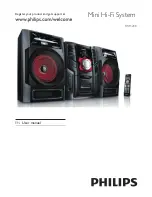 Preview for 1 page of Philips FWM208 User Manual