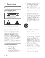 Preview for 3 page of Philips FWM210 User Manual