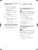 Preview for 11 page of Philips FWM211 User Manual