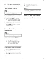 Preview for 13 page of Philips FWM211X User Manual