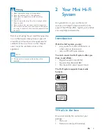 Preview for 4 page of Philips FWM2200X User Manual