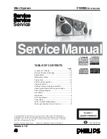 Philips FWM35/21 Service Manual preview