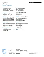 Preview for 3 page of Philips FWM3500 Specifications