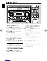 Preview for 18 page of Philips FWM352 User Manual