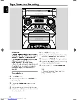 Preview for 20 page of Philips FWM352 User Manual