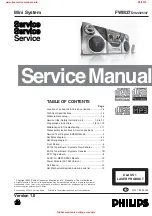 Preview for 1 page of Philips FWM37/21/22/25/37 Service Manual