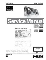 Preview for 1 page of Philips FWM37 Service Manual