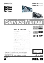 Philips FWM372 Series Service Manual preview