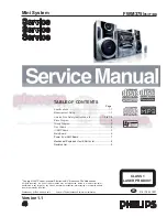 Philips FWM375 Service Manual preview