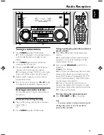 Preview for 19 page of Philips FWM390 User Manual