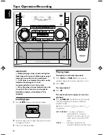 Предварительный просмотр 22 страницы Philips FWM390 User Manual